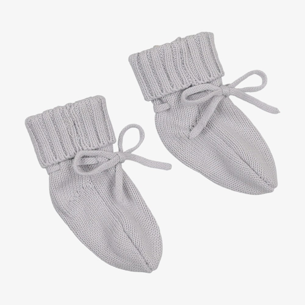 Knit Booties - Gray Dawn