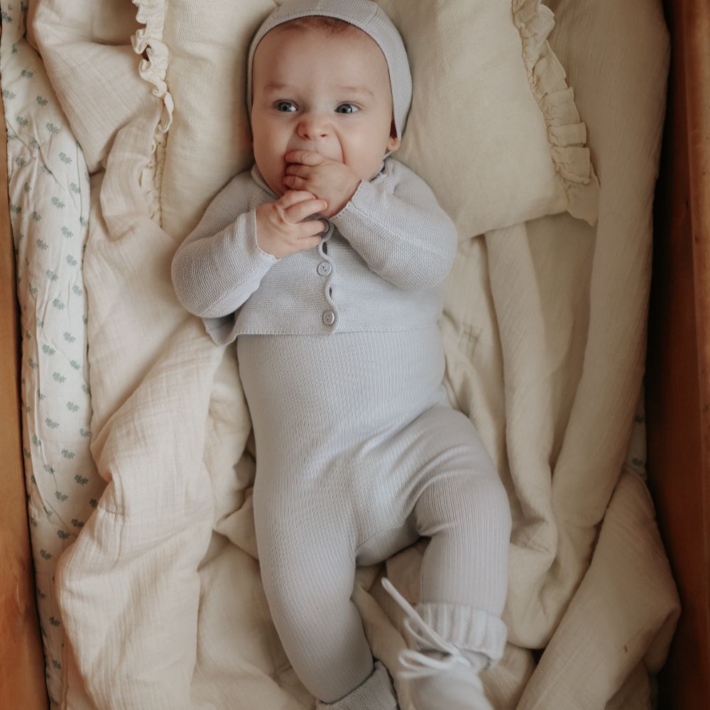 Knit Booties - Gray Dawn