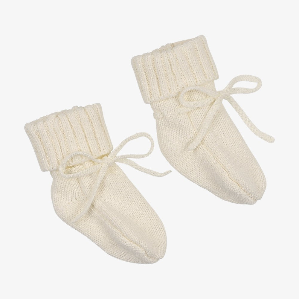 Knit Booties - Ivory