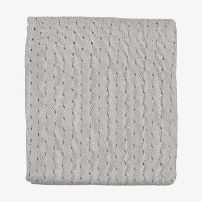 Pointelle Knit Blanket - Gray Dawn