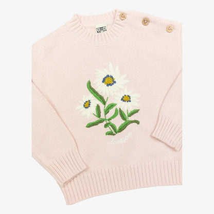 Embroidered Sweater - Peach