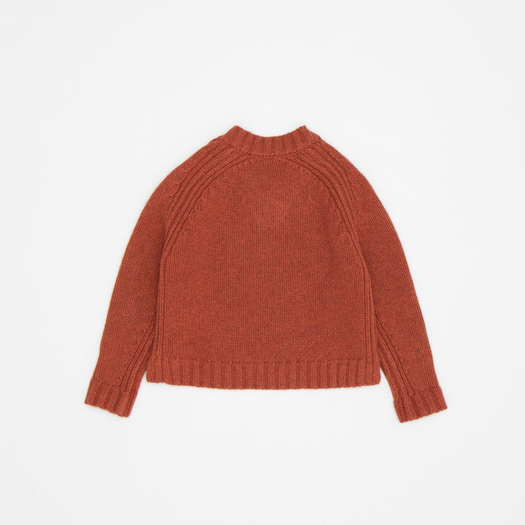 Caramel Knitted Sweater - Fired Clay