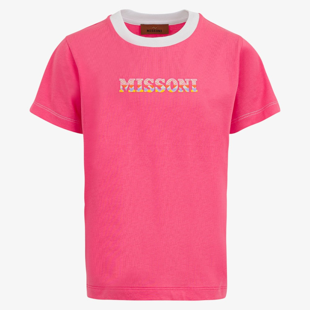 Trim Logo Tee - Fuschia