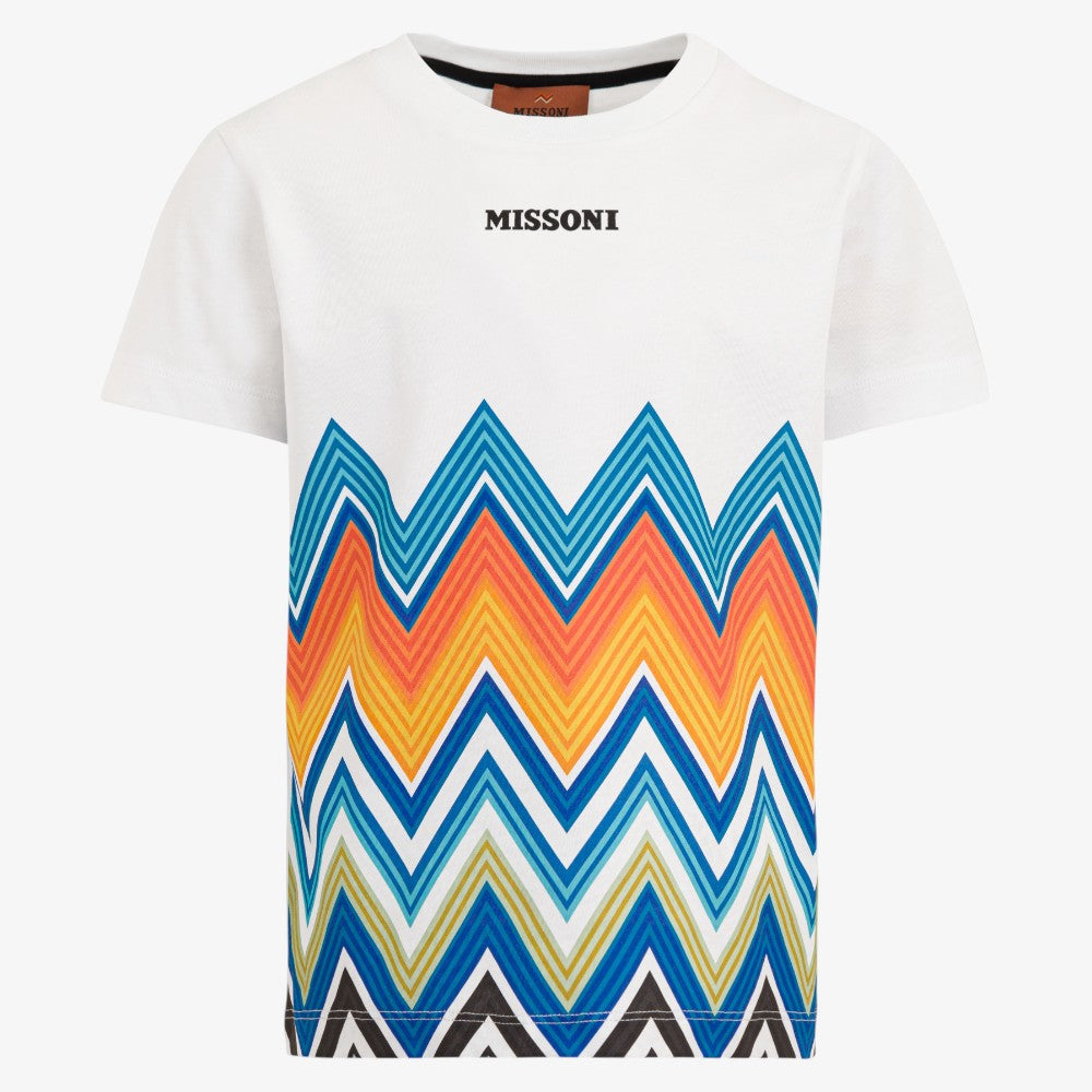 Zigzag Logo Tee - White&amp;multi