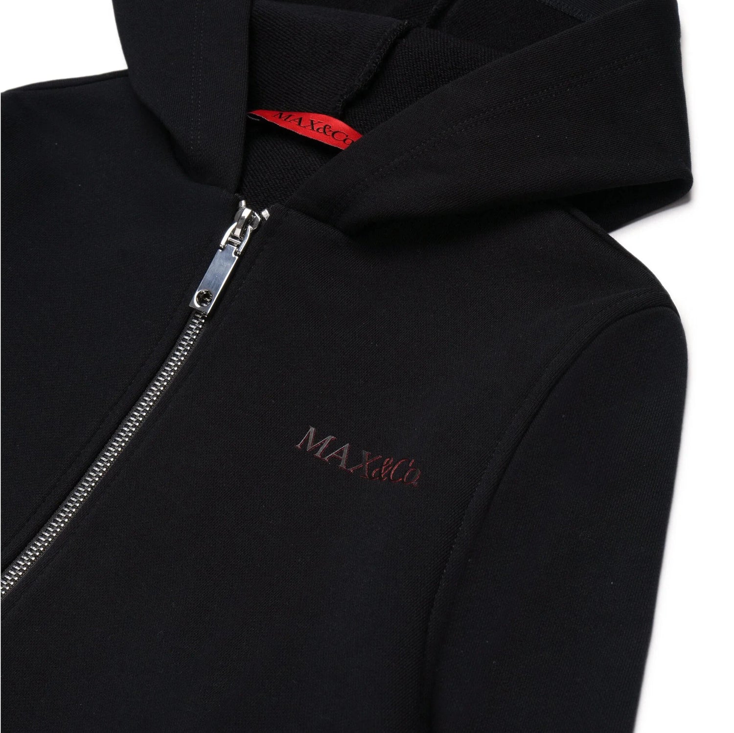 Logo Zip Up Sweater - Black