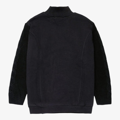 Up Neck Sweater - Black