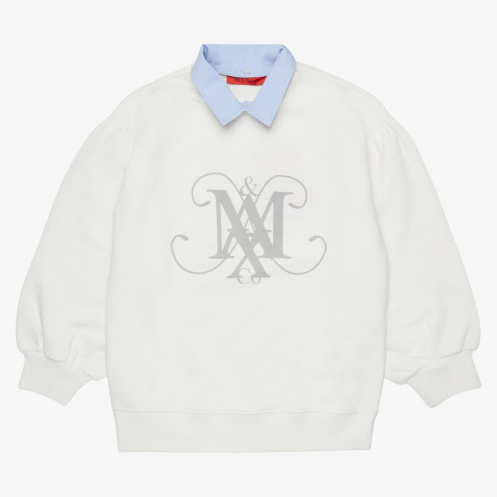 Logo Collar Sweatshirt - Ivory