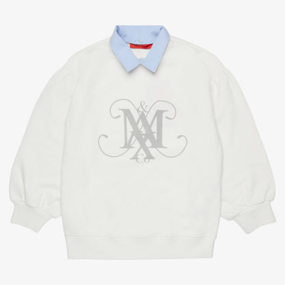 Logo Collar Sweatshirt - Ivory