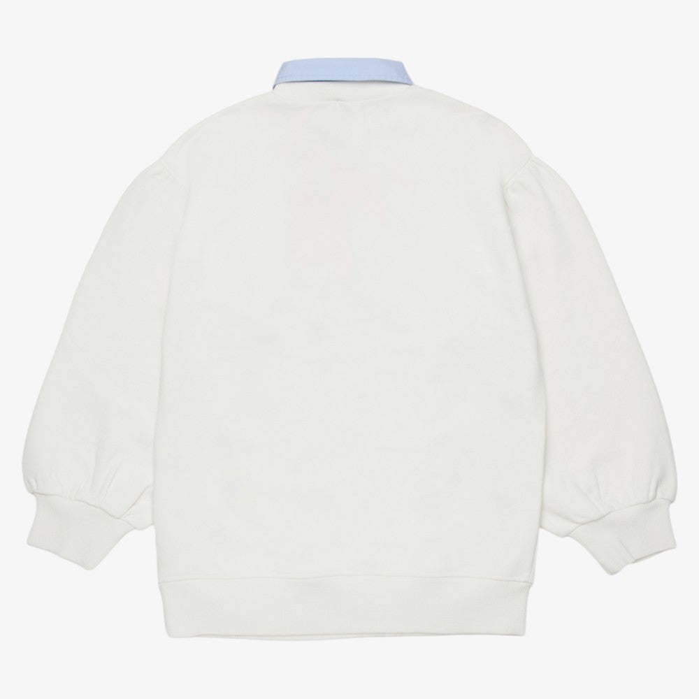 Logo Collar Sweatshirt - Ivory