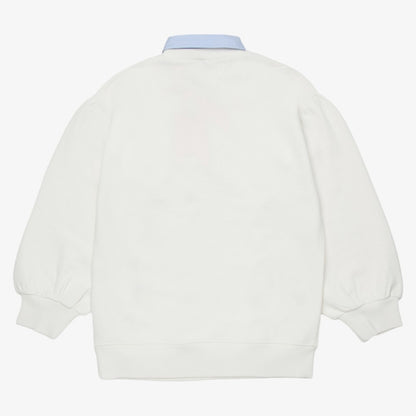 Logo Collar Sweatshirt - Ivory