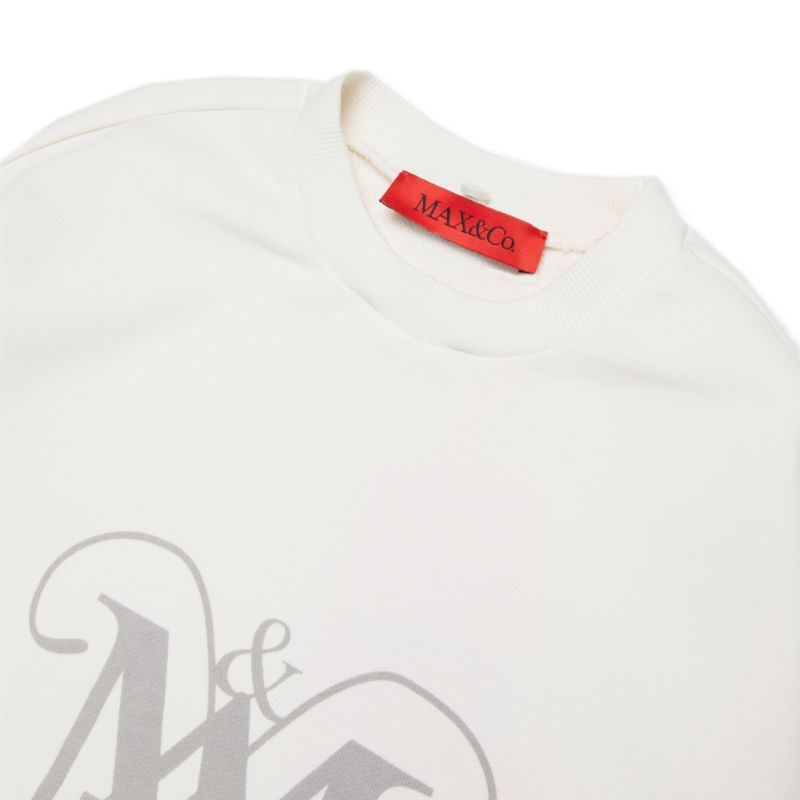 Logo Collar Sweatshirt - Ivory