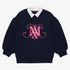 Logo Collar Sweatshirt - Navy