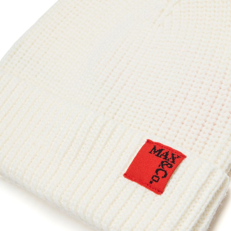 Logo Knit Hat - Cream