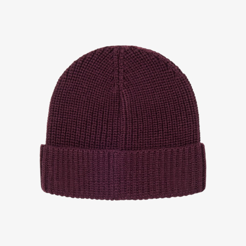 Logo Knit Hat - Plum