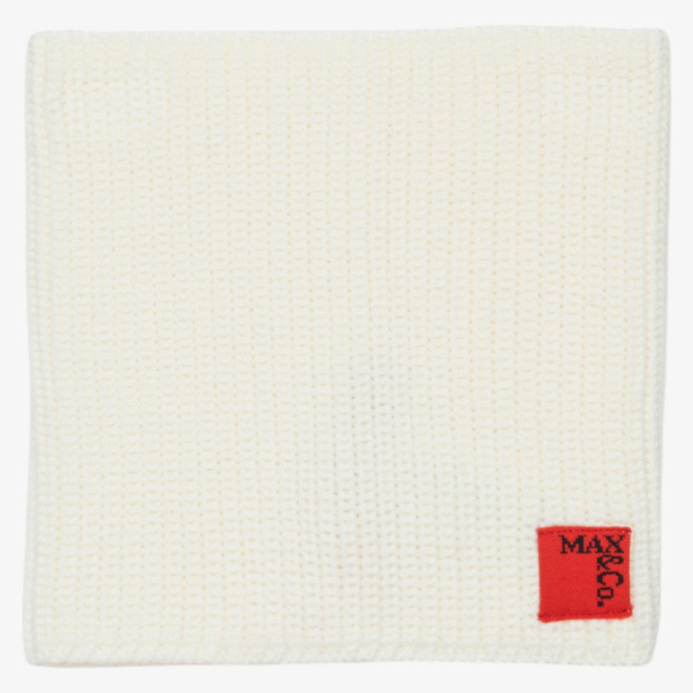 Logo Knit Scarf - Cream