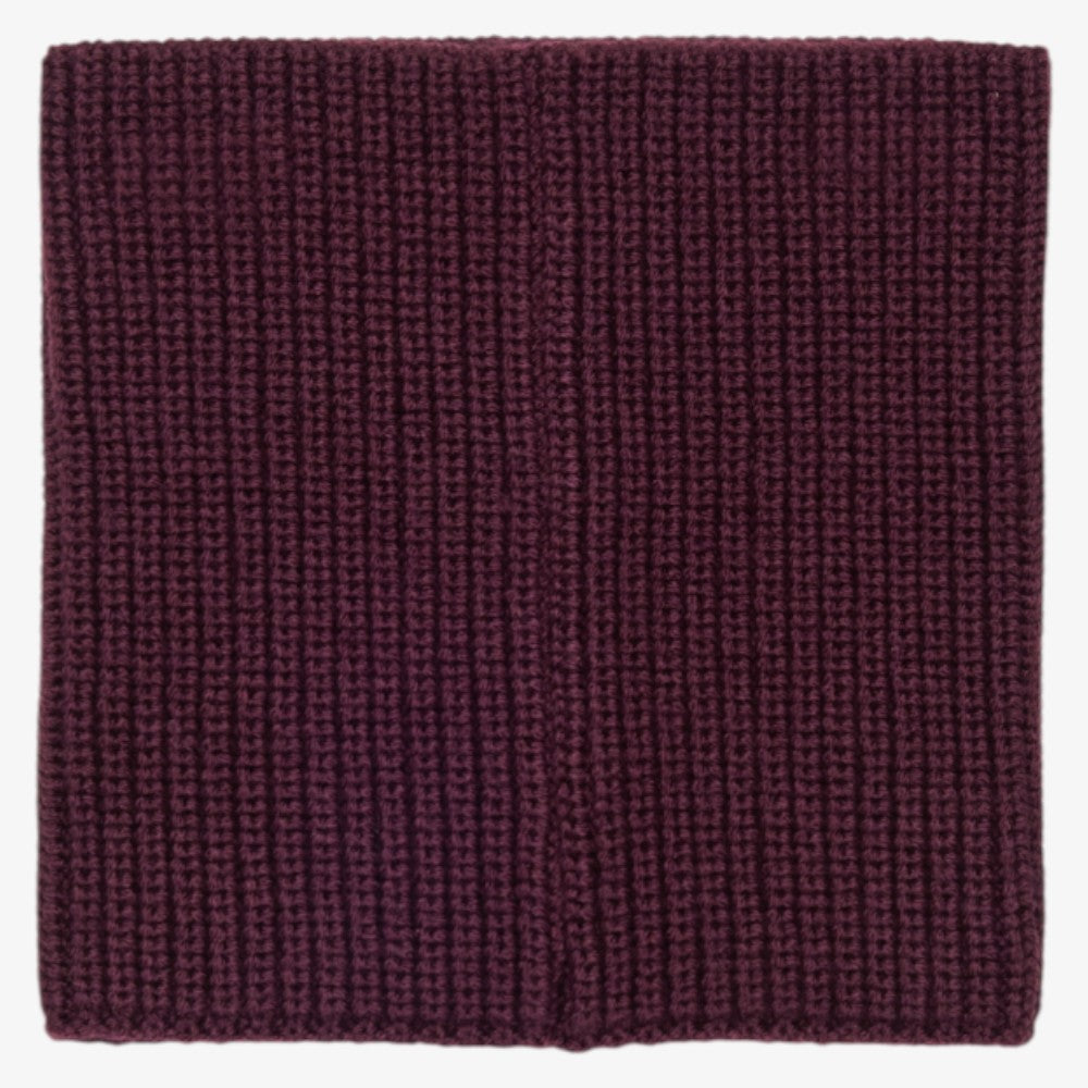 Logo Knit Scarf - Plum