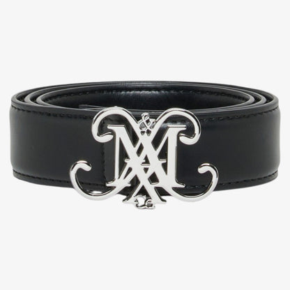 Logo Buckle Belt - Black