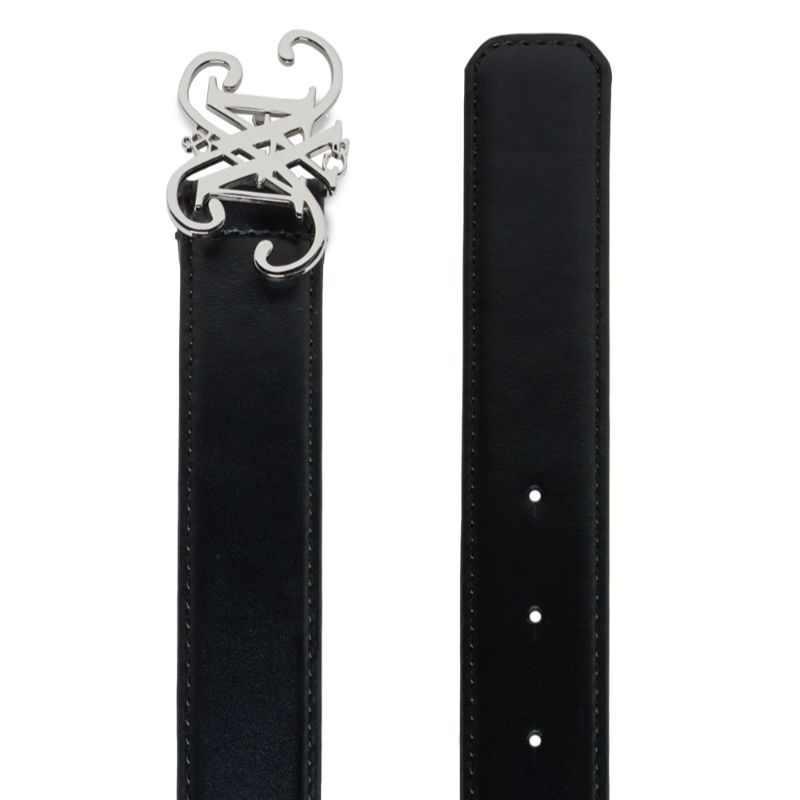 Logo Buckle Belt - Black