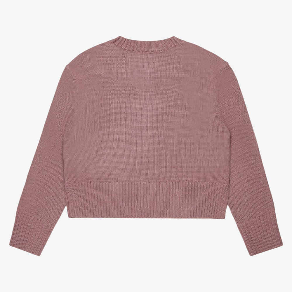 Neck Logo Sweater - Mauve