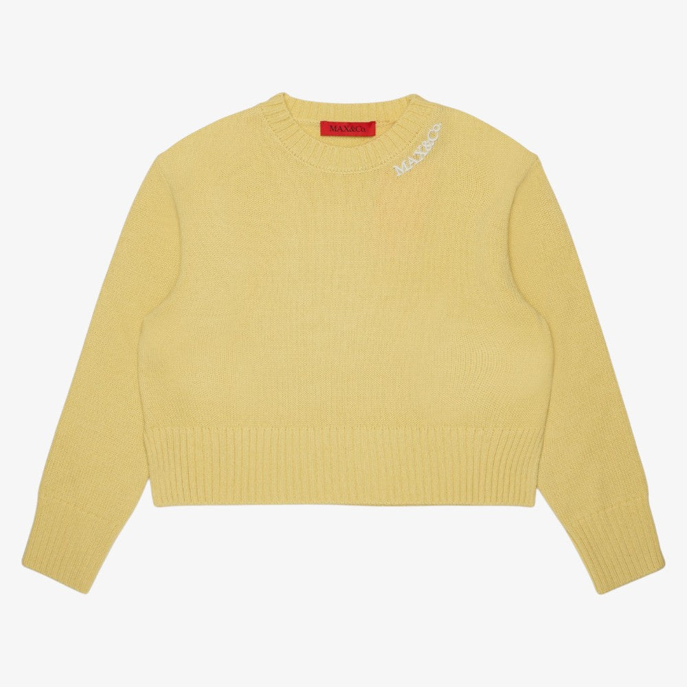 Neck Logo Sweater - Yellow