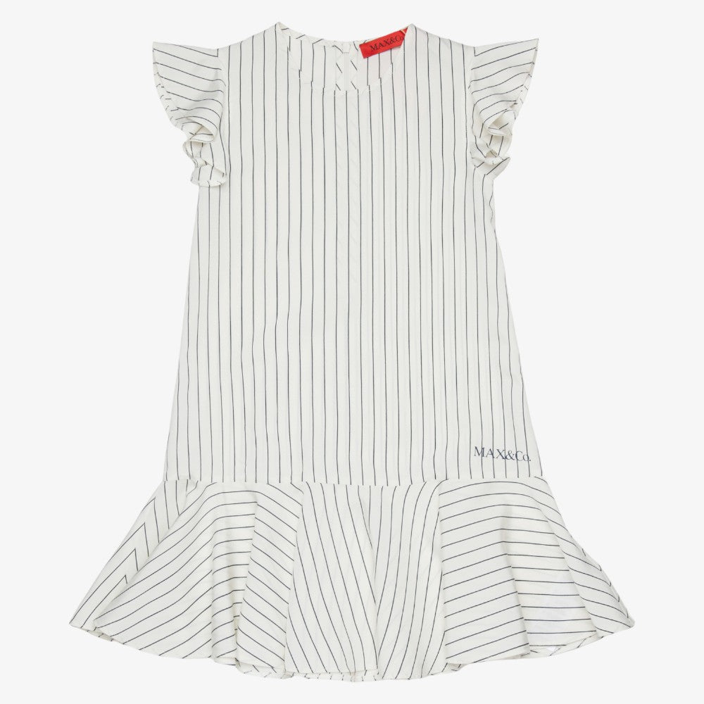 Striped Dress - White