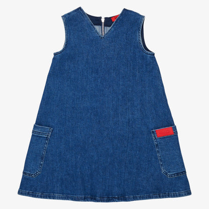 Patch Pocket Dress - Denim