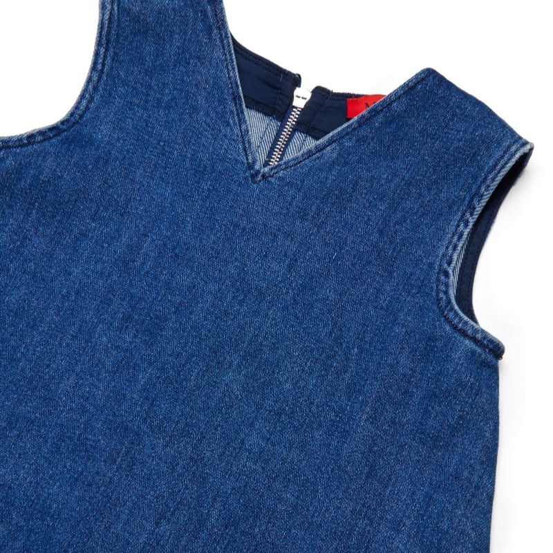 Patch Pocket Dress - Denim
