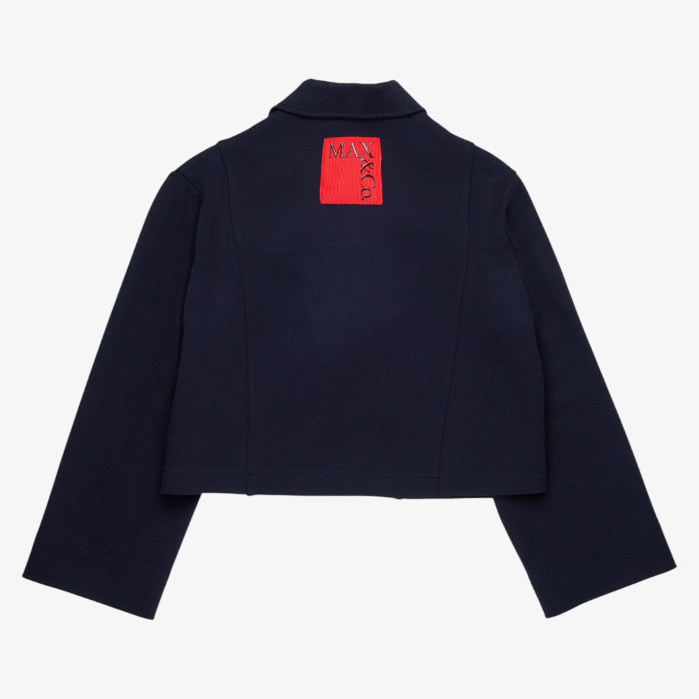 Cropped Blazer - Navy