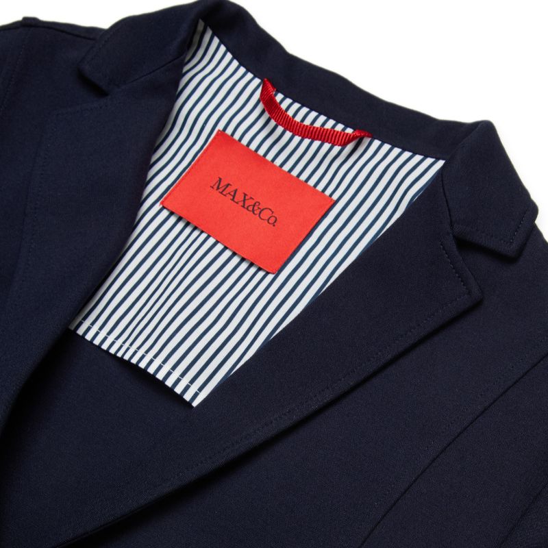 Cropped Blazer - Navy