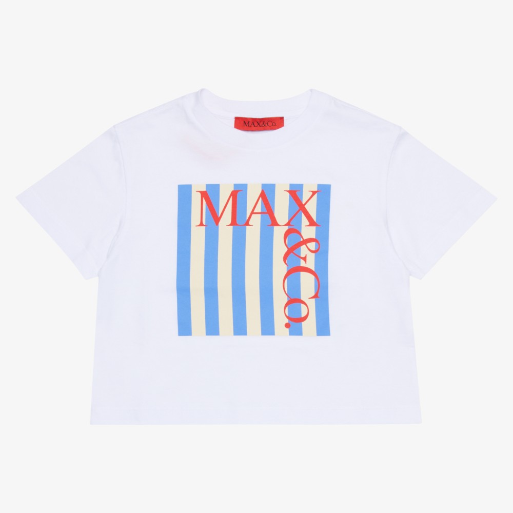 Striped Logo T-Shirt - White