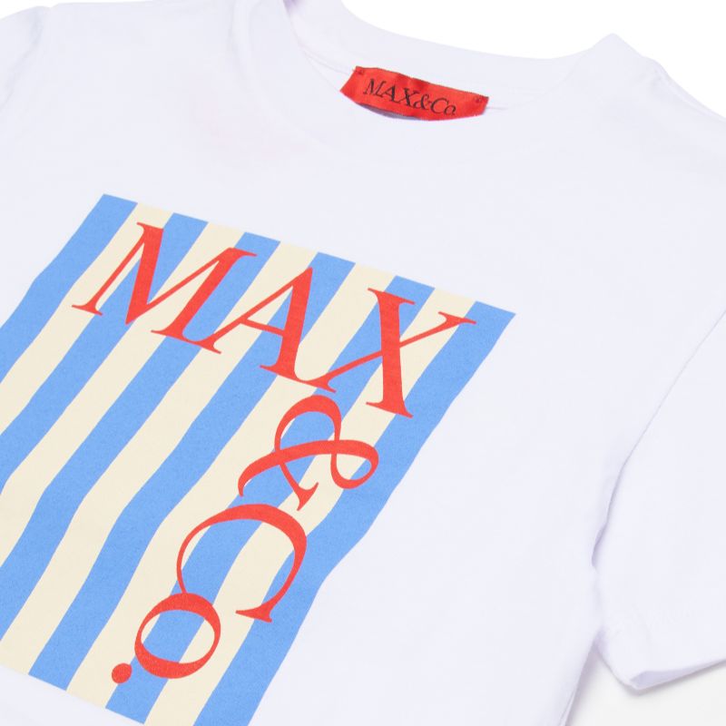 Striped Logo T-Shirt - White