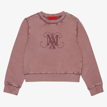 Washed Monogram Sweatshirt - Mauve