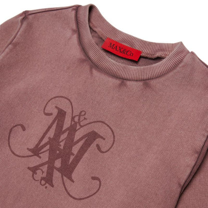 Washed Monogram Sweatshirt - Mauve