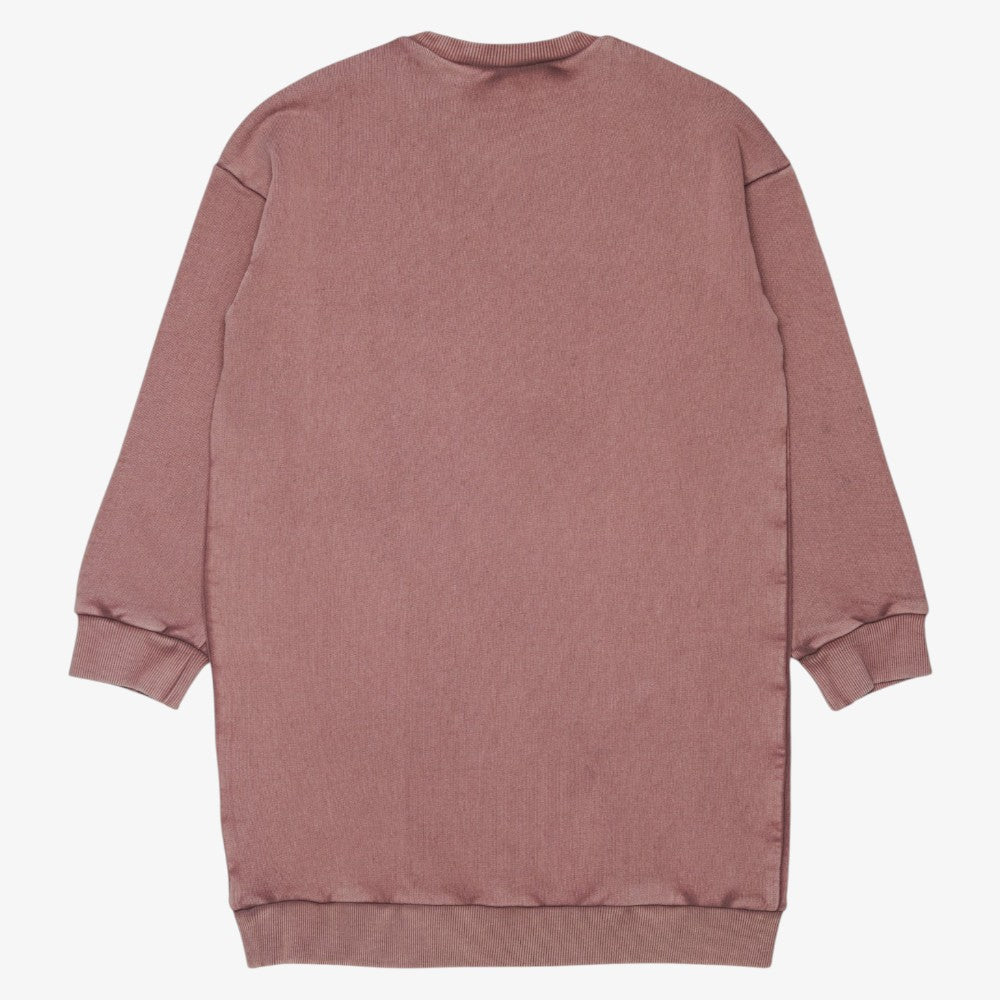 Acid Wash Sweat Dress - Mauve