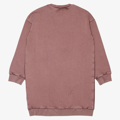 Acid Wash Sweat Dress - Mauve