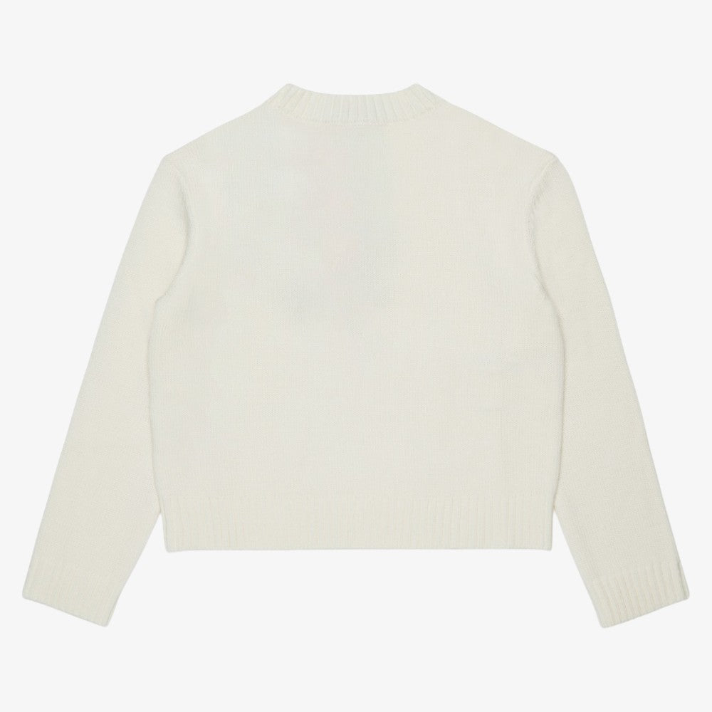 Metallic Bow Sweater - Ivory