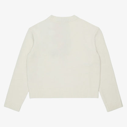 Metallic Bow Sweater - Ivory
