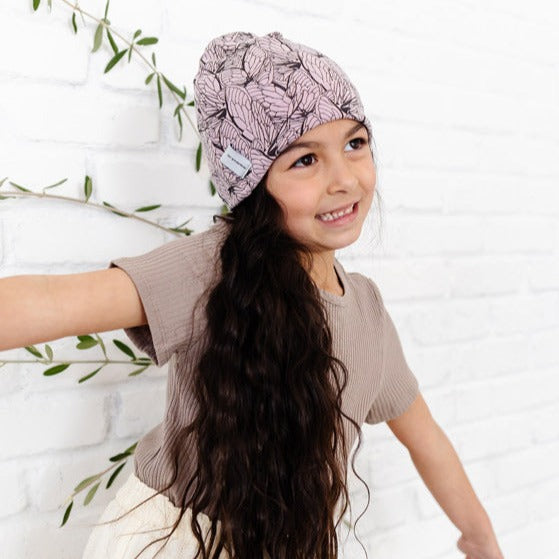 Butterfly Beanie - Mauve