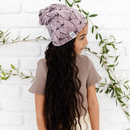 Butterfly Beanie - Mauve