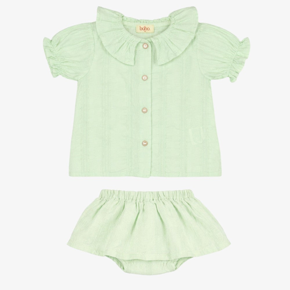 Chic Blouse And Bloomer - Aqua