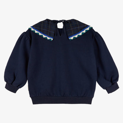 Statement Sweatshirt - Midnight Blue