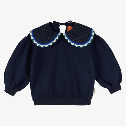 Statement Sweatshirt - Midnight Blue