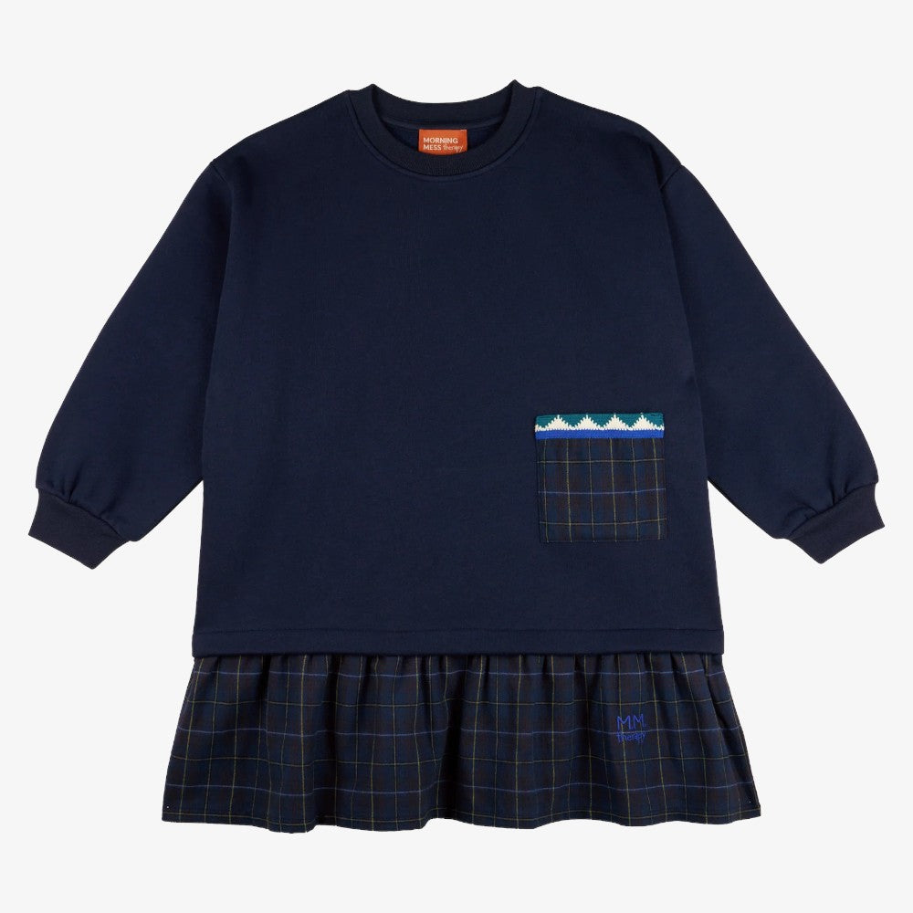 Veronica Fleece Dress - Midnight Blue