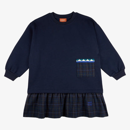 Veronica Fleece Dress - Midnight Blue