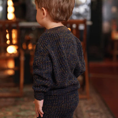 Cable Sweater And Pants - Midnight