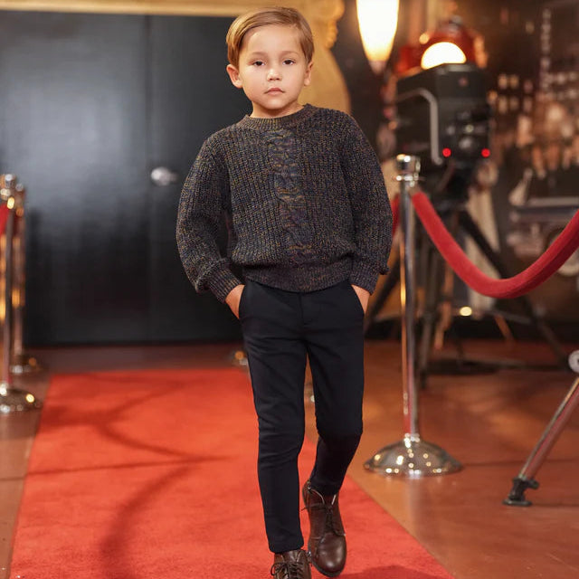 Blaise Cable Sweater - Midnight