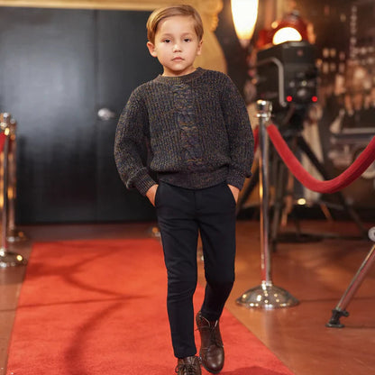 Blaise Cable Sweater - Midnight