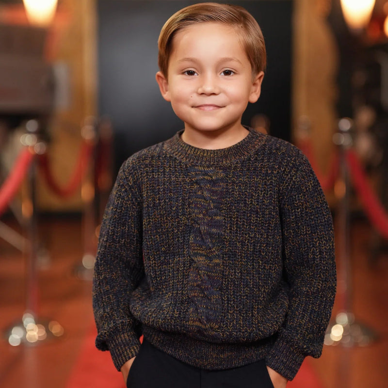 Blaise Cable Sweater - Midnight