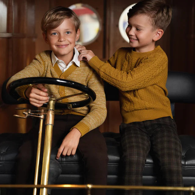 Alder Cable Sweater - Mustard