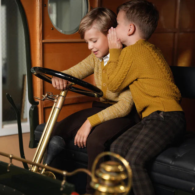 Alder Cable Sweater - Mustard